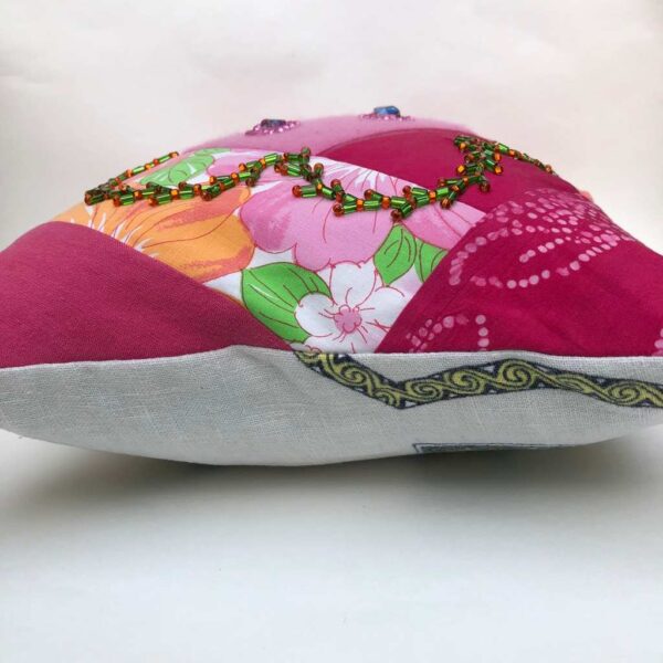 Curvyflower Pinks Cushion Cover 2