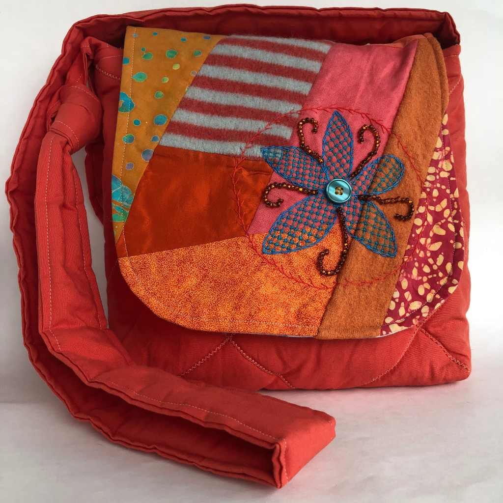 Orange Cross-Body Bag 1