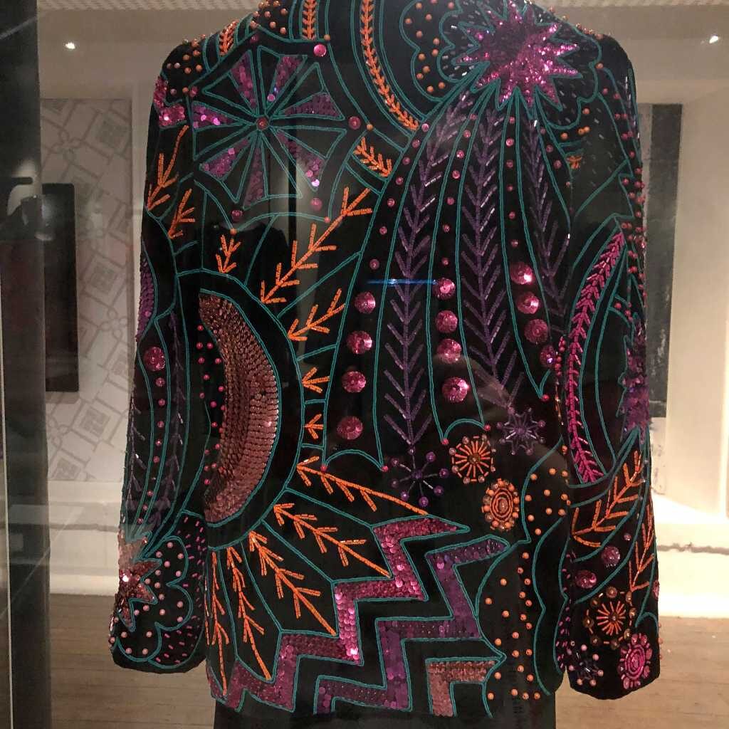 Black Colourful Beaded Jacket Decorative Arts Museum Dublin Ireland