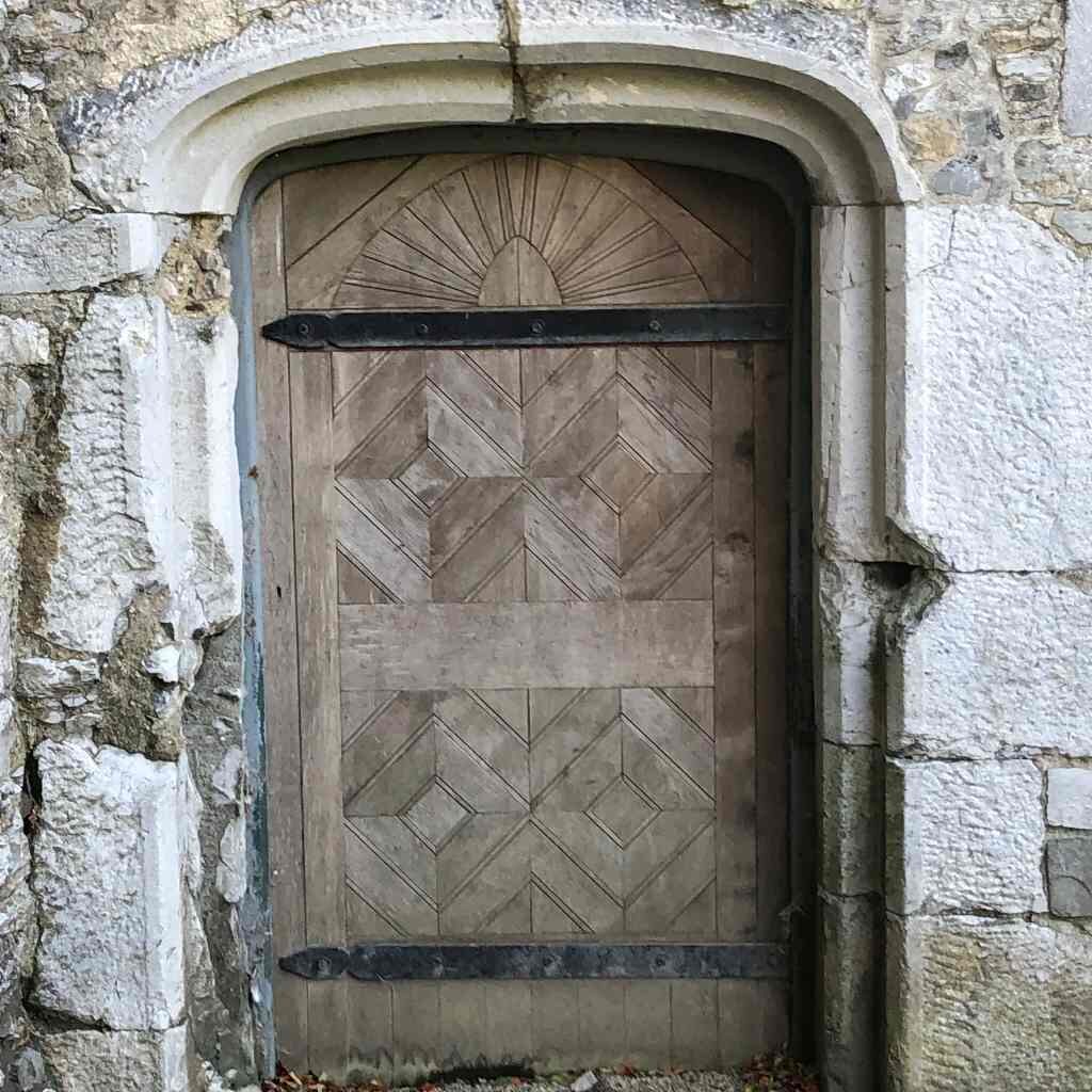 Geometric Wooden Door Mallow Castle Ireland