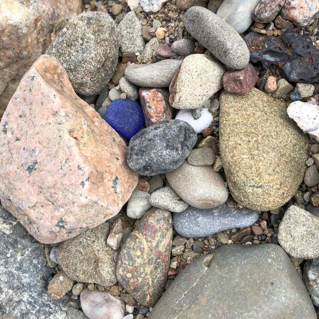 Hidden Blue Sea Glass