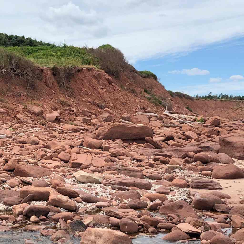 Prince Edward Island Rocky Red Seascape