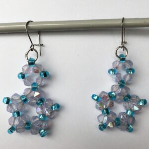 Dancing Waves Beaded Earrings 1