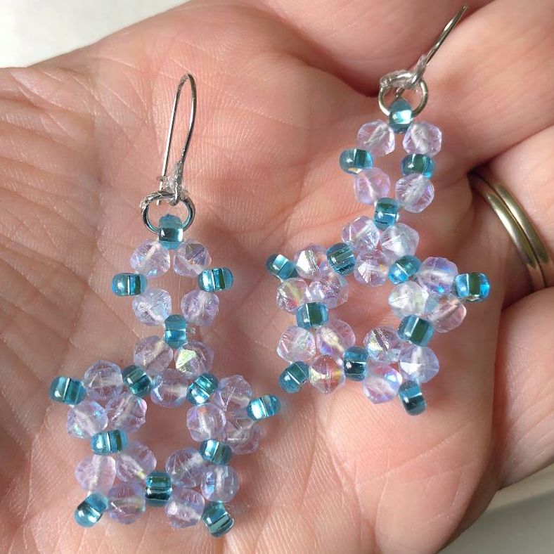 Dancing Waves Beaded Earrings 3