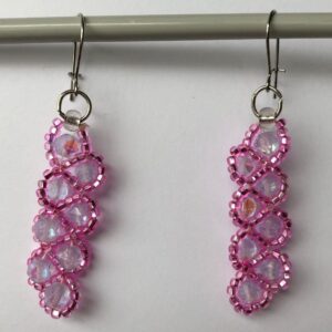 Glittering Blushes Beaded Earrings 1