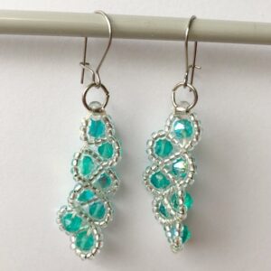 Ocean's Glitter Beaded Earrings 1