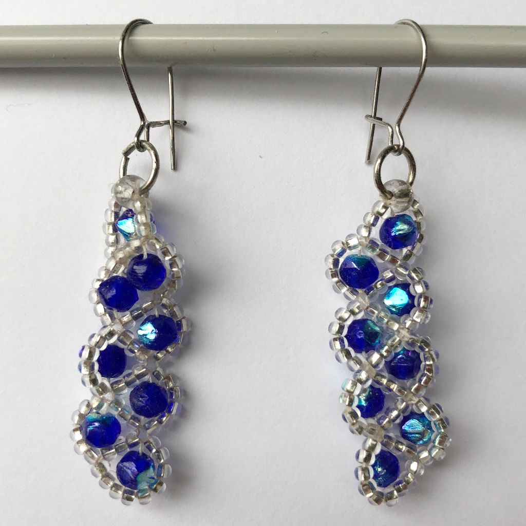 Wild Blueberries Beaded Earrings 1