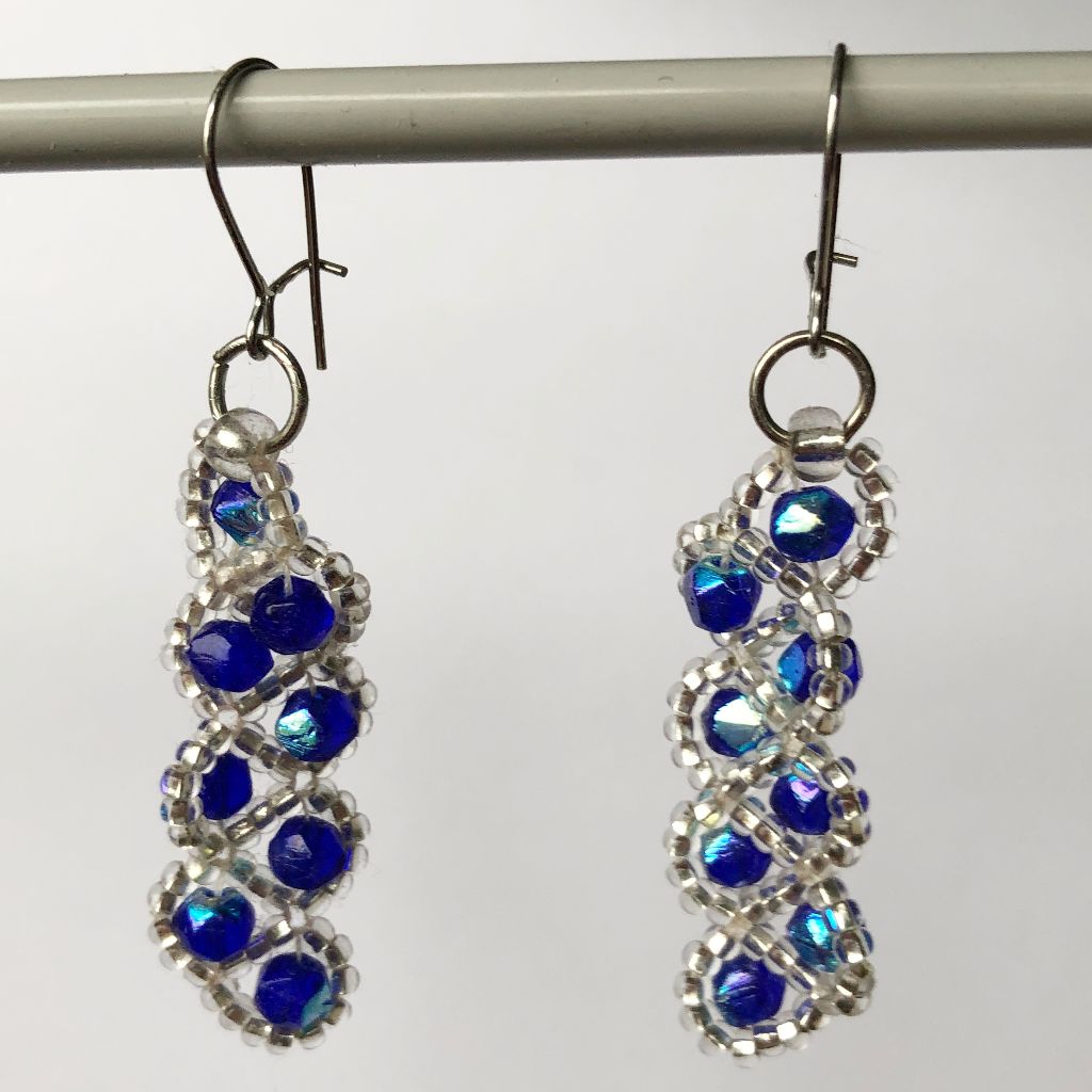 Wild Blueberries Beaded Earrings 2